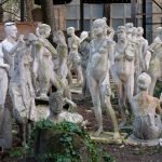 Gathering in the Backyard. Bizarre Decaying Sculpt...
