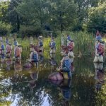 Taken Over by Water: Decaying Soldiers' Sculptures...